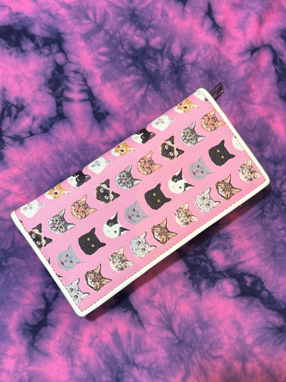 Pink Cat Pattern Wallet
